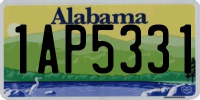 AL license plate 1AP5331