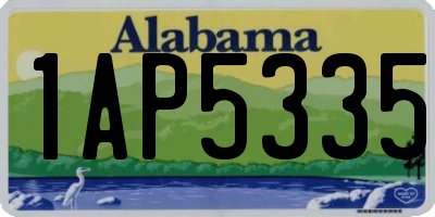 AL license plate 1AP5335