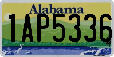 AL license plate 1AP5336