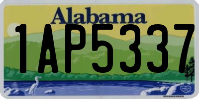 AL license plate 1AP5337