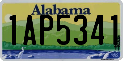 AL license plate 1AP5341