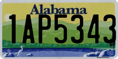 AL license plate 1AP5343