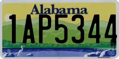 AL license plate 1AP5344