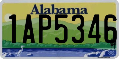 AL license plate 1AP5346