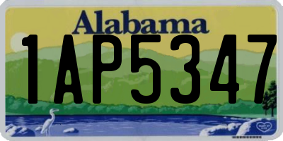 AL license plate 1AP5347