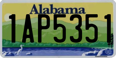 AL license plate 1AP5351