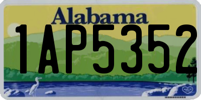 AL license plate 1AP5352