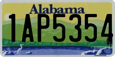 AL license plate 1AP5354