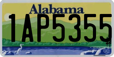 AL license plate 1AP5355