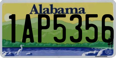 AL license plate 1AP5356