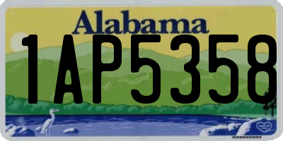 AL license plate 1AP5358