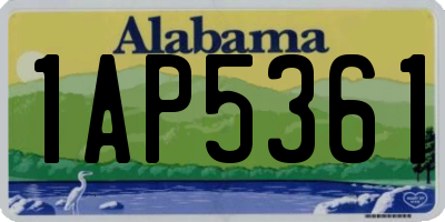 AL license plate 1AP5361