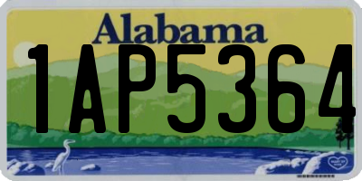 AL license plate 1AP5364