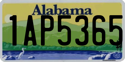 AL license plate 1AP5365
