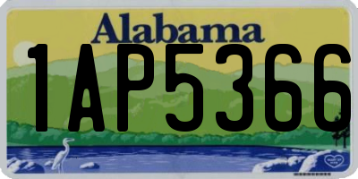 AL license plate 1AP5366