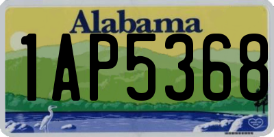 AL license plate 1AP5368
