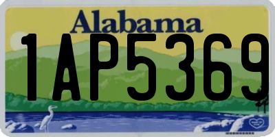 AL license plate 1AP5369