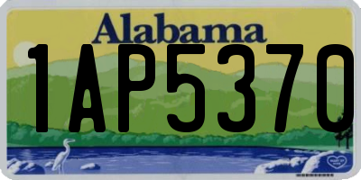 AL license plate 1AP5370