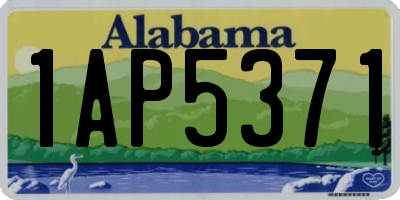 AL license plate 1AP5371