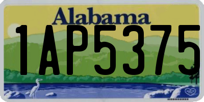 AL license plate 1AP5375