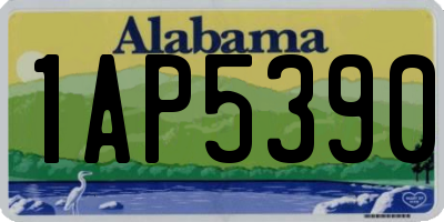 AL license plate 1AP5390
