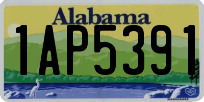 AL license plate 1AP5391