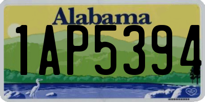 AL license plate 1AP5394