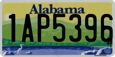 AL license plate 1AP5396