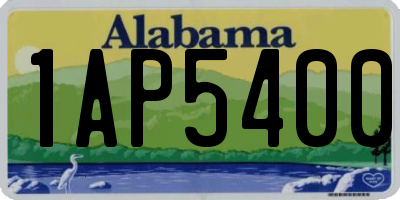 AL license plate 1AP5400