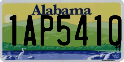AL license plate 1AP5410