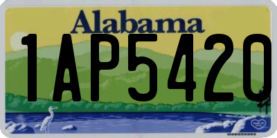 AL license plate 1AP5420