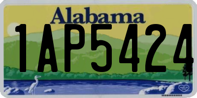 AL license plate 1AP5424