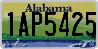 AL license plate 1AP5425