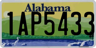 AL license plate 1AP5433