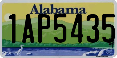 AL license plate 1AP5435