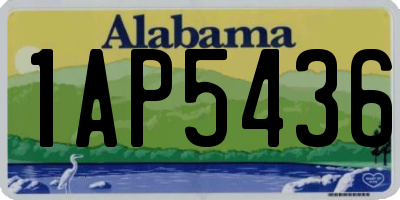 AL license plate 1AP5436