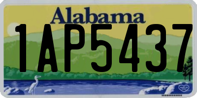 AL license plate 1AP5437