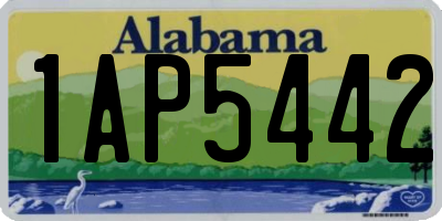 AL license plate 1AP5442