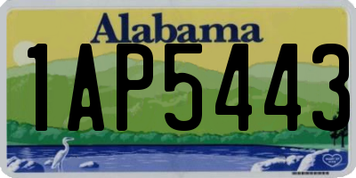AL license plate 1AP5443