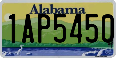 AL license plate 1AP5450