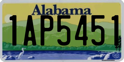 AL license plate 1AP5451