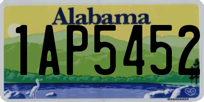 AL license plate 1AP5452