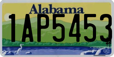 AL license plate 1AP5453