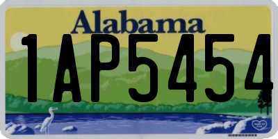 AL license plate 1AP5454