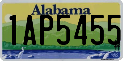 AL license plate 1AP5455
