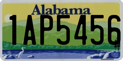 AL license plate 1AP5456