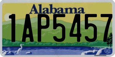 AL license plate 1AP5457