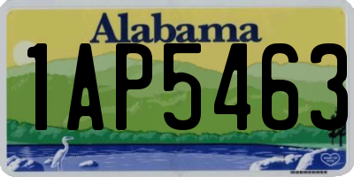 AL license plate 1AP5463