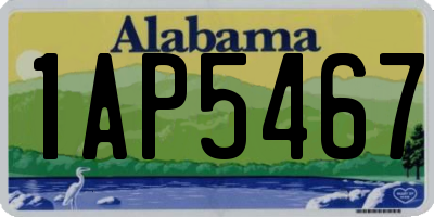 AL license plate 1AP5467