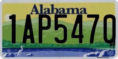 AL license plate 1AP5470